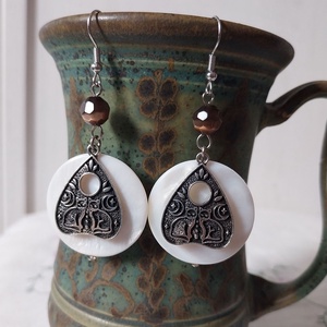 Boszorkányok Órája - ásványgyöngyös fülbevaló - ékszer - fülbevaló - lógó fülbevaló - Meska.hu