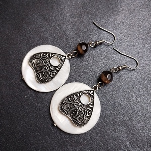 Boszorkányok Órája - ásványgyöngyös fülbevaló - ékszer - fülbevaló - lógó fülbevaló - Meska.hu