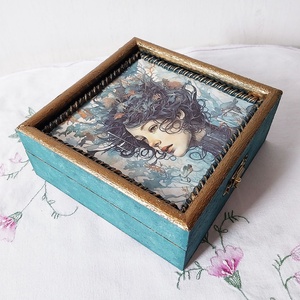 Korall Úrnő - díszdoboz - ékszer - ékszertartó - ékszerdoboz - Meska.hu