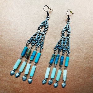 Dzsembori - fülbevaló, Ékszer, Fülbevaló, Csillár fülbevaló, Ékszerkészítés, MESKA