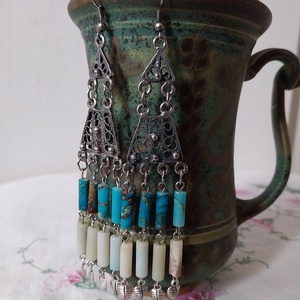 Dzsembori - fülbevaló - ékszer - fülbevaló - csillár fülbevaló - Meska.hu