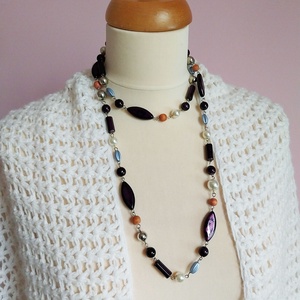 Északi Fény - hosszú nyaklánc - ékszer - nyaklánc - hosszú nyaklánc - Meska.hu