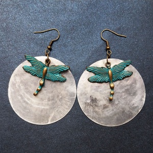 Isola Bella - patinázott fülbevaló - Meska.hu