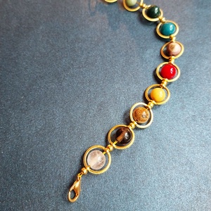 Bolygók Sora - multiköves karkötő  - ékszer - karkötő - gyöngyös karkötő - Meska.hu