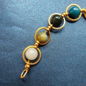 Bolygók Sora - multiköves karkötő  - ékszer - karkötő - gyöngyös karkötő - Meska.hu