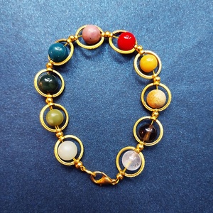 Bolygók Sora - multiköves karkötő  - ékszer - karkötő - gyöngyös karkötő - Meska.hu