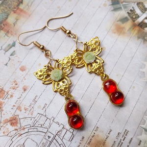 Cso Cso Szan - fülbevaló - ékszer - fülbevaló - lógó fülbevaló - Meska.hu