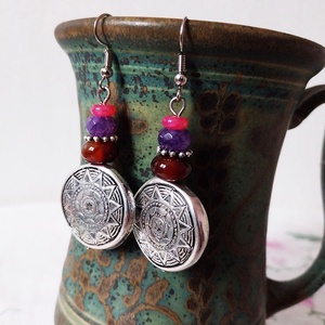 Kongó - fülbevaló - ékszer - fülbevaló - lógó fülbevaló - Meska.hu