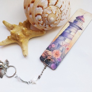 Világítótorony könyvjelző, Könyv & Zene, Könyvjelző, Festett tárgyak, MESKA