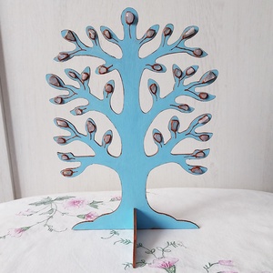 Fülbevaló-tartó fa, Ékszer, Ékszertartó, Ékszertartó állvány, Festett tárgyak, MESKA