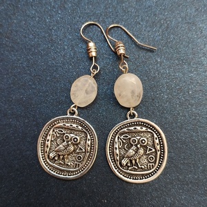 Mágikus Pecsét - ásványgyöngyös fülbevaló, Ékszer, Fülbevaló, Lógó fülbevaló, Ékszerkészítés, MESKA