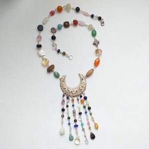 Aquincum - féldrágaköves nyaklánc - ékszer - nyaklánc - medálos nyaklánc - Meska.hu