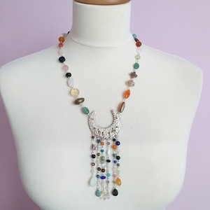 Aquincum - féldrágaköves nyaklánc - ékszer - nyaklánc - medálos nyaklánc - Meska.hu