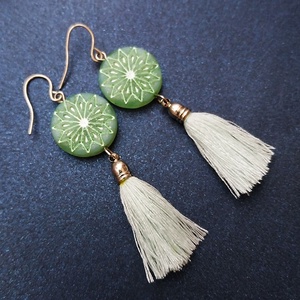 Napforduló - fülbevaló - ékszer - fülbevaló - lógó fülbevaló - Meska.hu