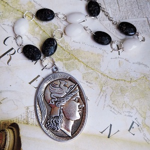 Római Emlék - féldrágaköves nyaklánc - Meska.hu