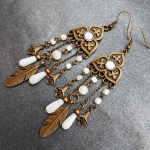 Casablanca - fülbevaló - ékszer - fülbevaló - lógó fülbevaló - Meska.hu