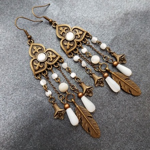 Casablanca - fülbevaló - ékszer - fülbevaló - lógó fülbevaló - Meska.hu