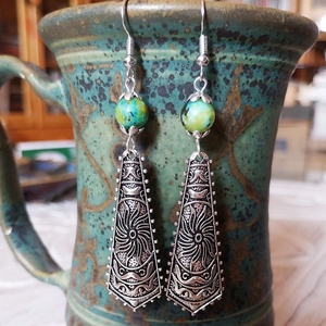 Fontana - fülbevaló - ékszer - fülbevaló - lógó fülbevaló - Meska.hu