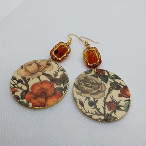 Régi Kárpit - fülbevaló, Ékszer, Fülbevaló, Lógó fülbevaló, Ékszerkészítés, MESKA