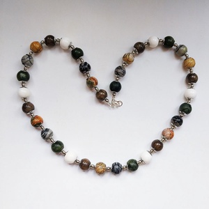 Yampari - féldrágakő gyöngysor - ékszer - nyaklánc - gyöngyös nyaklánc - Meska.hu