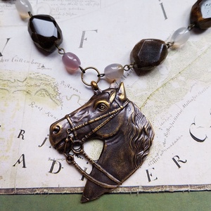 Kincsem - féldrágakő nyaklánc, Ékszer, Nyaklánc, Gyöngyös nyaklánc, Ékszerkészítés, MESKA