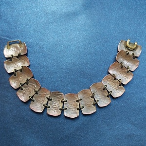 Retró szőlő motívumos bronz karkötő - ékszer - karkötő - karperec - Meska.hu