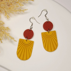 Bohemian combination - red - ékszer - fülbevaló - lógó fülbevaló - Meska.hu