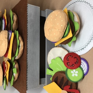 Hamburger készítő szett - játék & sport - szerepjáték - Meska.hu
