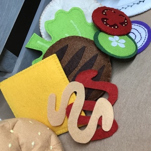 Hamburger készítő szett - játék & sport - szerepjáték - Meska.hu