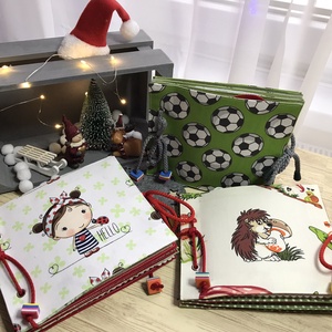 Csendeskönyv sündisznós borítóval/kislányos borítóval - Meska.hu
