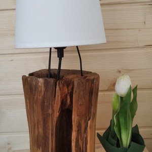 Egyedi rönk asztali lámpa - otthon & lakás - lámpa - asztali lámpa - Meska.hu