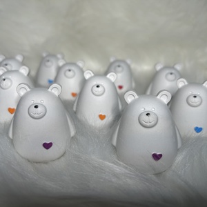 Apró szeretetmackók 10 db - Meska.hu