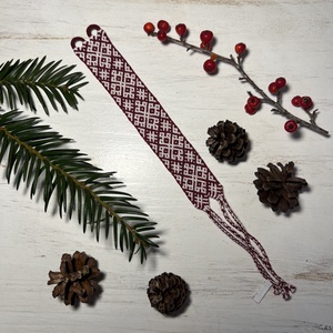 Bársony álom csomózott karkötő, Ékszer, Karkötő, Fonott karkötő, Csomózás, MESKA