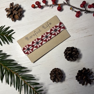 Szerencsecsillag csomózott karkötő, Ékszer, Karkötő, Fonott karkötő, Csomózás, MESKA