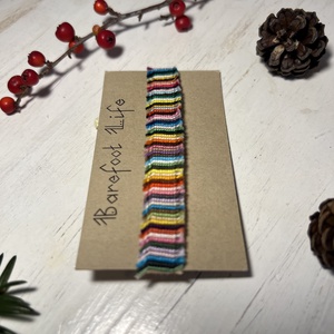 Boho zero waste csomózott karkötő - ékszer - karkötő - fonott karkötő - Meska.hu Boho zero waste csomózott karkötő - ékszer - karkötő - fonott karkötő - Meska.hu