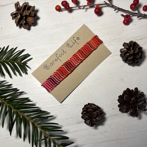 Boho zero waste csomózott karkötő, Ékszer, Karkötő, Fonott karkötő, Csomózás, MESKA