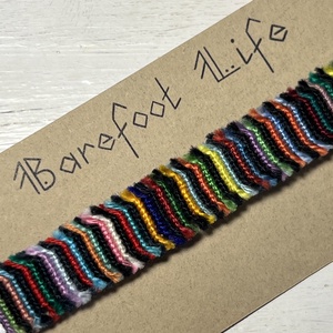 Boho zero waste csomózott karkötő - ékszer - karkötő - fonott karkötő - Meska.hu Boho zero waste csomózott karkötő - ékszer - karkötő - fonott karkötő - Meska.hu