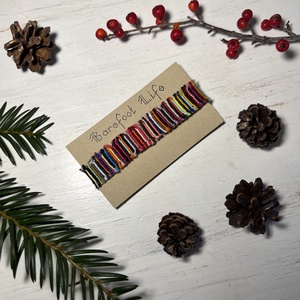 Boho zero waste csomózott karkötő, Ékszer, Karkötő, Fonott karkötő, Csomózás, MESKA