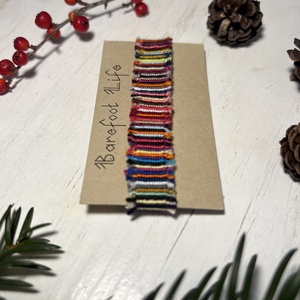 Boho zero waste csomózott karkötő - ékszer - karkötő - fonott karkötő - Meska.hu Boho zero waste csomózott karkötő - ékszer - karkötő - fonott karkötő - Meska.hu