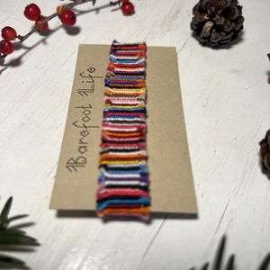 Boho zero waste csomózott karkötő - ékszer - karkötő - fonott karkötő - Meska.hu Boho zero waste csomózott karkötő - ékszer - karkötő - fonott karkötő - Meska.hu