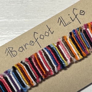 Boho zero waste csomózott karkötő - ékszer - karkötő - fonott karkötő - Meska.hu Boho zero waste csomózott karkötő - ékszer - karkötő - fonott karkötő - Meska.hu