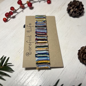 Boho zero waste csomózott karkötő - ékszer - karkötő - fonott karkötő - Meska.hu Boho zero waste csomózott karkötő - ékszer - karkötő - fonott karkötő - Meska.hu