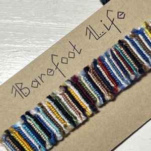 Boho zero waste csomózott karkötő - ékszer - karkötő - fonott karkötő - Meska.hu Boho zero waste csomózott karkötő - ékszer - karkötő - fonott karkötő - Meska.hu