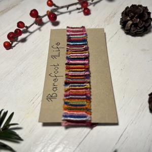 Boho zero waste csomózott karkötő - ékszer - karkötő - fonott karkötő - Meska.hu Boho zero waste csomózott karkötő - ékszer - karkötő - fonott karkötő - Meska.hu