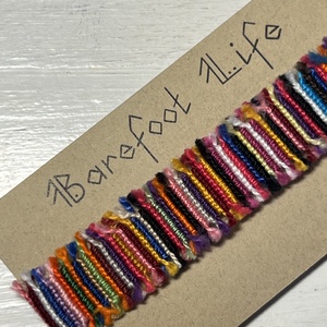 Boho zero waste csomózott karkötő - ékszer - karkötő - fonott karkötő - Meska.hu Boho zero waste csomózott karkötő - ékszer - karkötő - fonott karkötő - Meska.hu