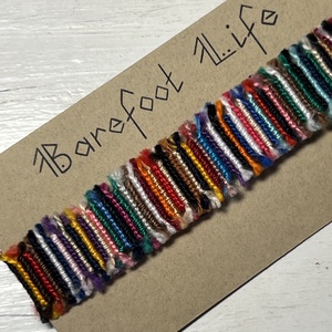 Boho zero waste csomózott karkötő - ékszer - karkötő - fonott karkötő - Meska.hu Boho zero waste csomózott karkötő - ékszer - karkötő - fonott karkötő - Meska.hu