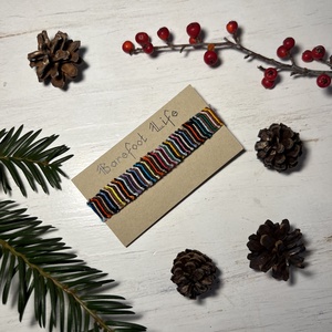 Boho zero waste csomózott karkötő, Ékszer, Karkötő, Fonott karkötő, Csomózás, MESKA