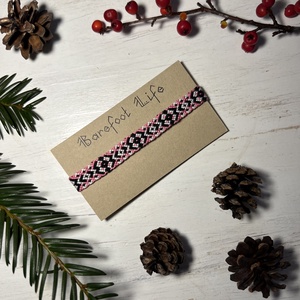 Virágom csomózott karkötő, Ékszer, Karkötő, Fonott karkötő, Csomózás, MESKA