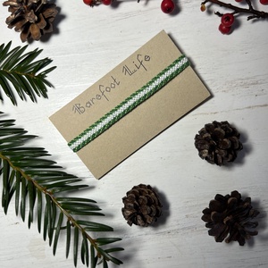 Fűzöld csomózott karkötő, Ékszer, Karkötő, Fonott karkötő, Csomózás, MESKA