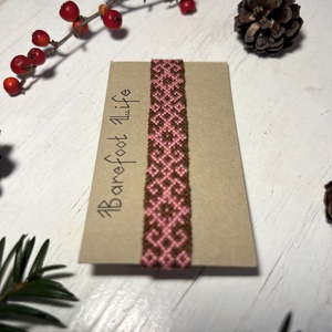 �Vintage rose csomózott karkötő - ékszer - karkötő - fonott karkötő - Meska.hu